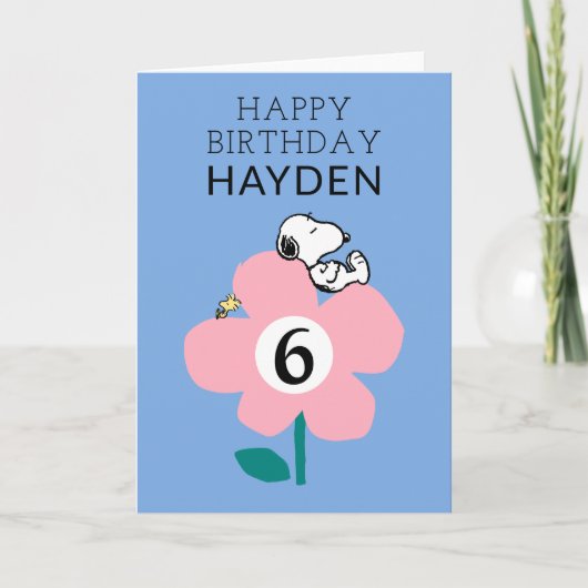 Carte PEANUTS | Snoopy Joyeux Anniversaire (Devant)