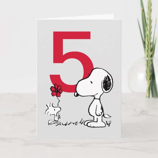 Carte PEANUTS | Snoopy Joyeux anniversaire (Devant)