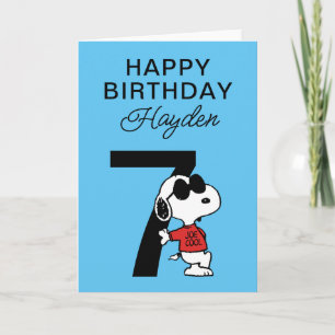 Carte PEANUTS   Snoopy Joyeux anniversaire
