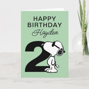 Carte PEANUTS   Snoopy Joyeux anniversaire
