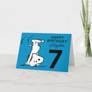 Carte PEANUTS   Snoopy Joyeux anniversaire