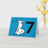 Carte PEANUTS | Snoopy Joyeux Anniversaire (Fleur jaune)