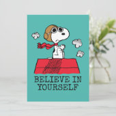 Carte Peanuts | Snoopy l'as de l'aviation (Debout devant)