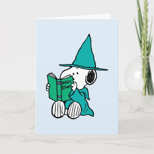 Carte Peanuts Snoopy Potions Magiques Halloween (Devant)