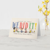 Carte Peanuts We Did It Graduation Funny Quote Snoopy (Fleur jaune)
