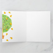 Carte Pear Tree Pears Blank Big Grey Card (Intérieur)