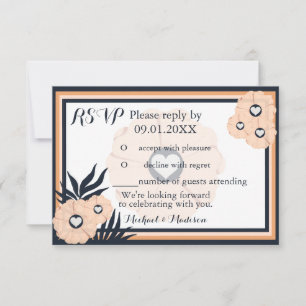 Carte Pearl Black Watusi Tacao Mariage RSVP