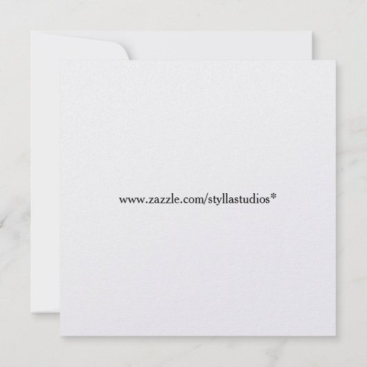 Carte Pearl Shimmer 5,25 po x 5,25 po, enveloppes (Dos)