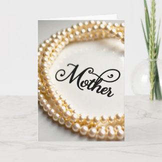 Carte Pearls Mother Love Message Card