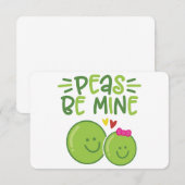 CARTE PEAS BE MINE (Devant / Derrière)