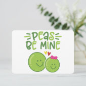 CARTE PEAS BE MINE (Debout devant)