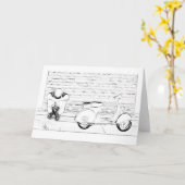 Carte Peau de scooter (Fleur jaune)