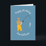 Carte Pêche<br><div class="desc">Pêche carte de voeux thématique avec texte personnalisable.</div>