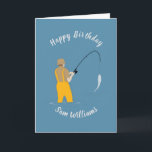 Carte Pêche<br><div class="desc">Pêche carte de voeux thématique avec texte personnalisable.</div>