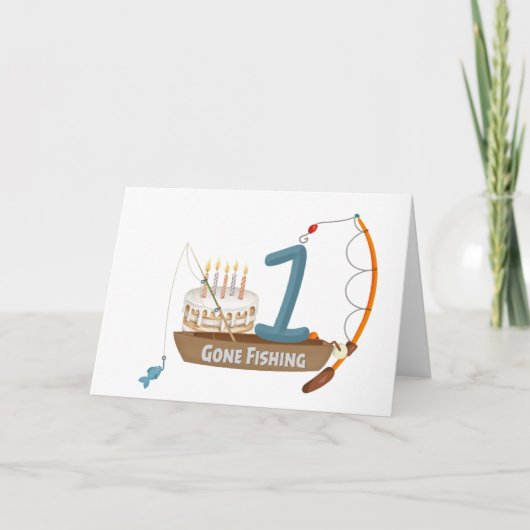 Carte Pêche 1er anniversaire (Devant)