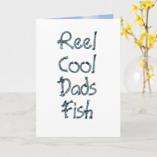 Carte Pêche à la bobine Fête des pères Drôle de salutati