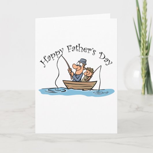 Carte "Pêche à la Fête des pères" (Devant)