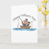 Carte "Pêche à la Fête des pères" (Fleur jaune)