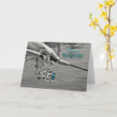 Carte Pêche à la Fête des pères (Fleur jaune)