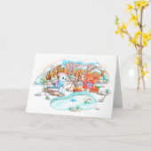 Carte Pêche à la glace (Fleur jaune)