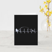 Carte Pêche à la mouche battement de coeur Pêche à la tr (Fleur jaune)