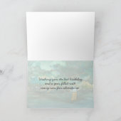 Carte Pêche à la mouche Joyeux anniversaire Nom personna (Intérieur)