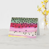 Carte Pêche à la truite arc-en-ciel (Fleur jaune)