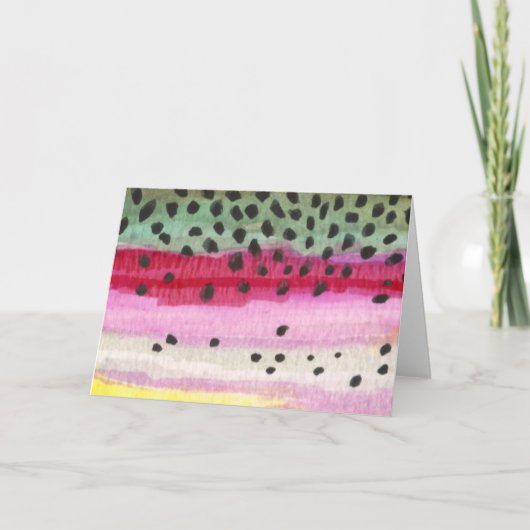 Carte Pêche à la truite arc-en-ciel (Devant)