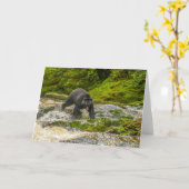 Carte Pêche à l'ours noir | Qua Creek Colombie-Britanniq (Fleur jaune)