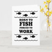 Carte Pêche amusante (Fleur jaune)