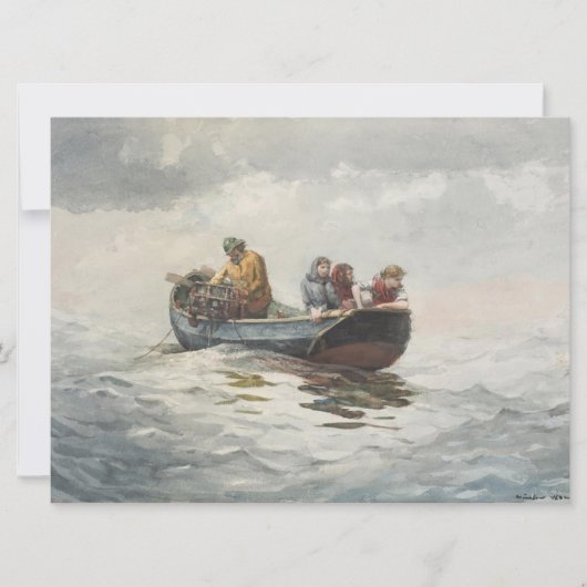 Carte Pêche au crabe (par Winslow Homer) (Devant)