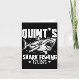 Carte Pêche aux requins Vintage Quints 1975 Jour de pêch