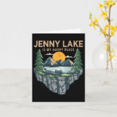 Carte Pêche Bateau Camping - My Happy Place Jenny Lak (Fleur jaune)