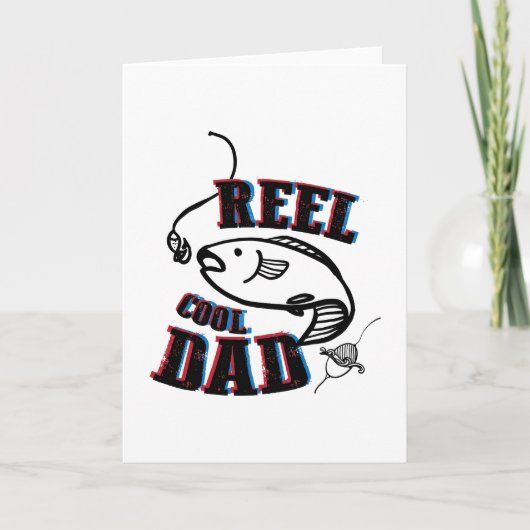 Carte Pêche Cool Papa Fête des pères Cadeau Pêcheur (Devant)
