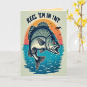 Carte Pêche d'anniversaire (Fleur jaune)