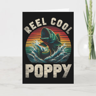 Carte Pêche de pavot cool Reel Poppy Fête des Pères Pêch