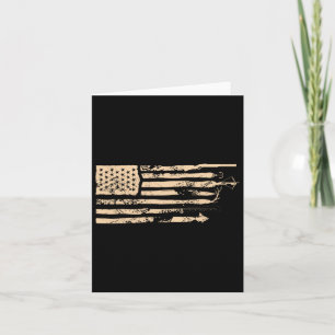 Carte Pêche Drapeau Américain Usa Pêche Vintage Fisherma