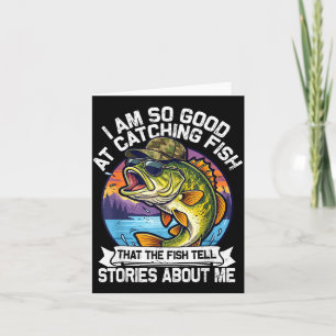 Carte Pêche drôle Papa Hommes Drôle Bobine Cool Poisson