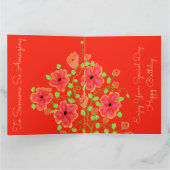 Carte Pêche et rose (Intérieur)