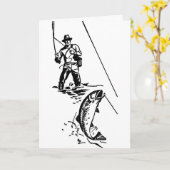 Carte Pêche, Fête des pères (Fleur jaune)