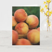 Carte Pêche fraîche (Fleur jaune)