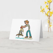 Carte Pêche sur aimant (Fleur jaune)