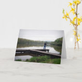 Carte Pêche terminée (Fleur jaune)