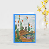 Carte Pêche-Toi Un Joyeux Anniversaire (Fleur jaune)