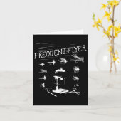 Carte Pêche Tying Funny Pêcheur de Noël Pères Da (Fleur jaune)