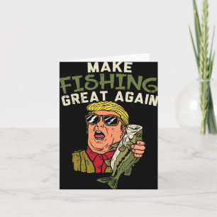 Carte Pêcher à nouveau grand Trump amusant pêcheur pêche