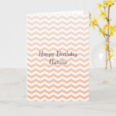 Carte Pêcher Chevron (Fleur jaune)