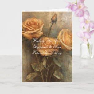 Carte Pêcher Rose Romantique Mariage Floral