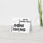 Carte PÊCHEUR **60e ANNIVERSAIRE** LE MAINTENANT REEL (Devant)