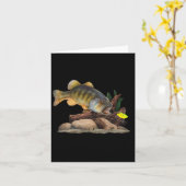 Carte Pêcheur À La Bouche B Et À La Pêche (Fleur jaune)